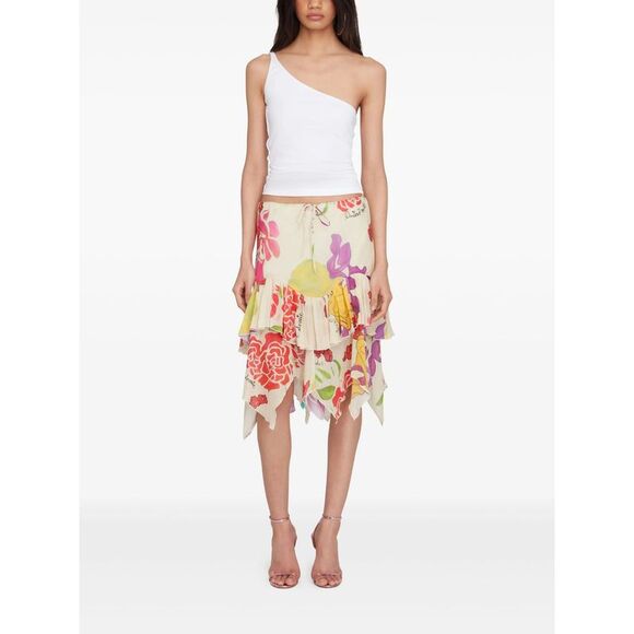 Donde Esteban Neutrals Skirts - Asymmetric & Draped Skirts Women - Picture 2 of 3